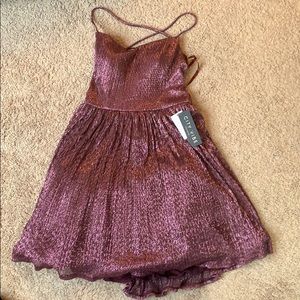 City vibes purple sparkle dress